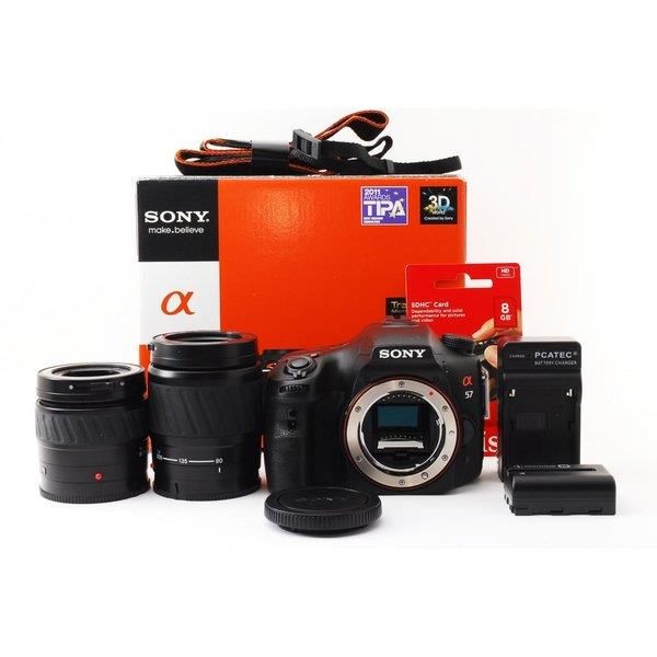 楽天市場】【中古】ソニー SONY α57 SLT-A57 標準&望遠ダブルズーム