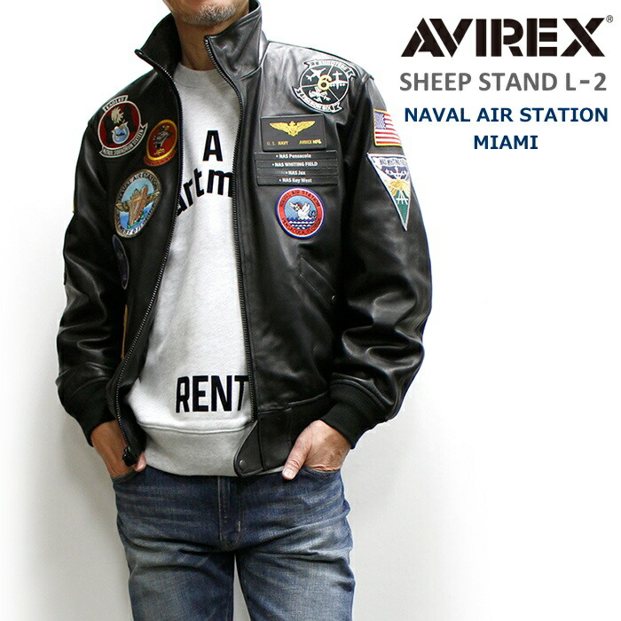 楽天市場】セール！AVIREX(アヴィレックス) SHEEP STAND L‐2 JACKET