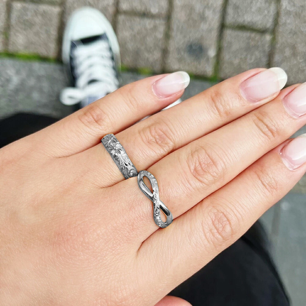 楽天市場】【Pt900 インフィニティ リング 手彫り】∞ 無限 Puaally