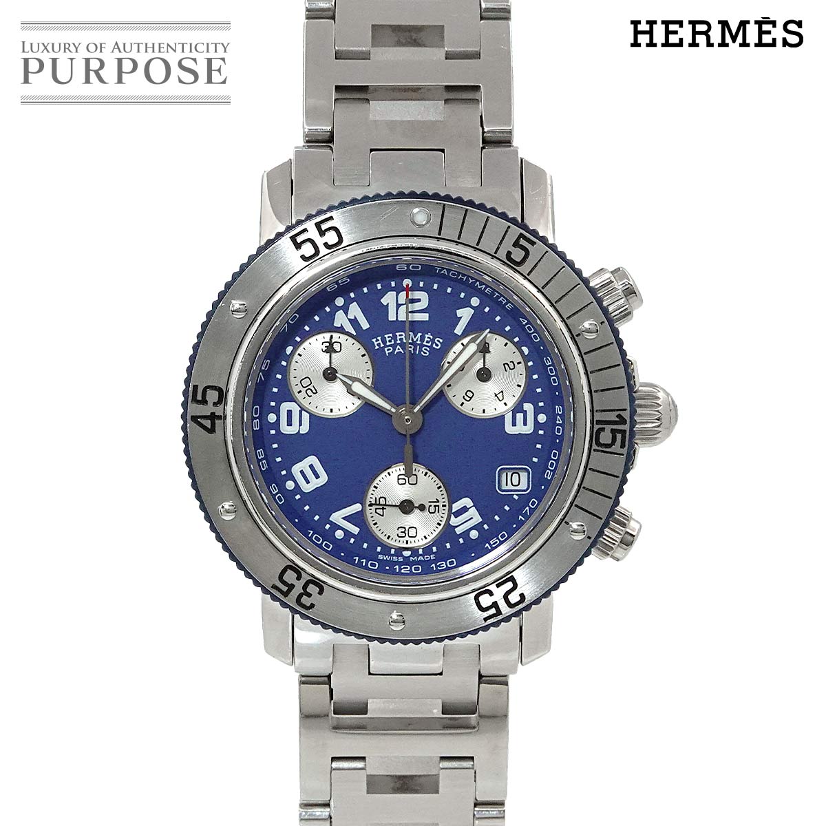 楽天市場】エルメス HERMES クリッパー ダイバー クロノグラフ CL2 317