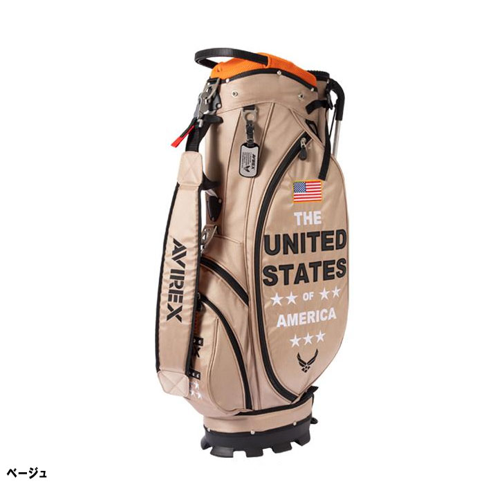 楽天市場】アヴィレックス ゴルフ 8.5型 USA キャディバッグ AVG3F-BA6