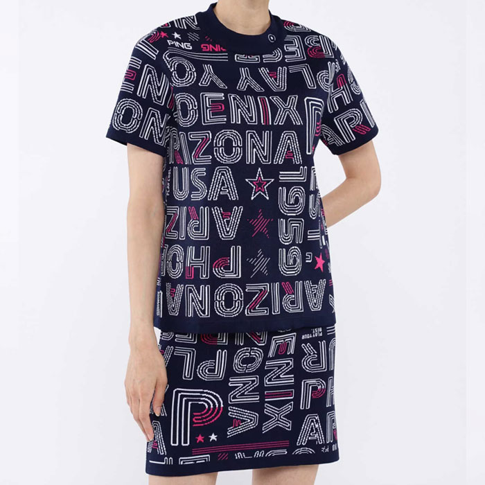 楽天市場】【レディース】ピン ゴルフ セットアップ ニットジャカード