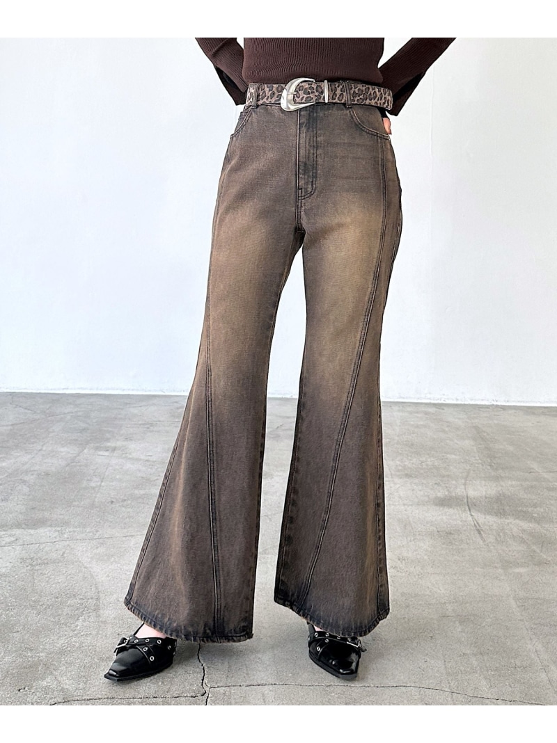 楽天市場】【XS~Lサイズ展開】スリムレッグフレアデニム PAGEBOY
