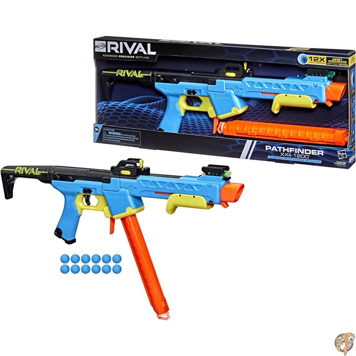 楽天市場】NERF RIVAL Pathfinder XXII-1200 ブラスター 最も正確な