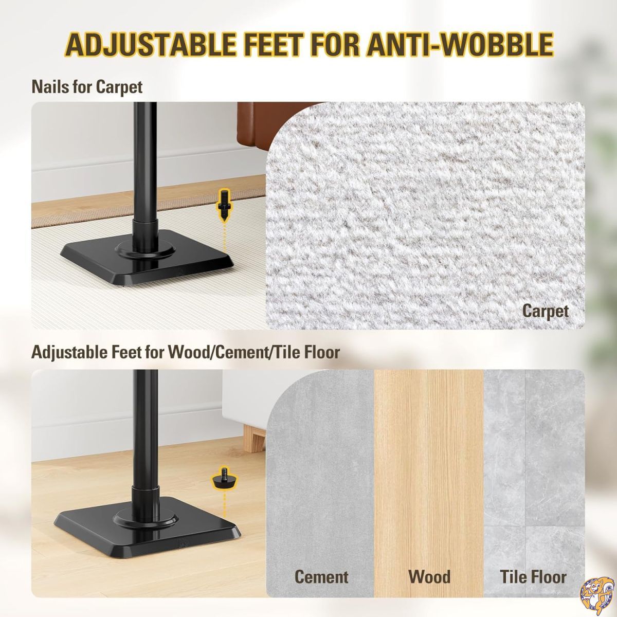 楽天市場】Mounting Dream スピーカースタンド 高さ調節可能