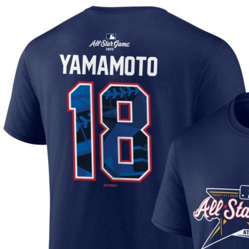 楽天市場】山本由伸 2025 MLBオールスターゲーム 限定Tシャツ ネイビー