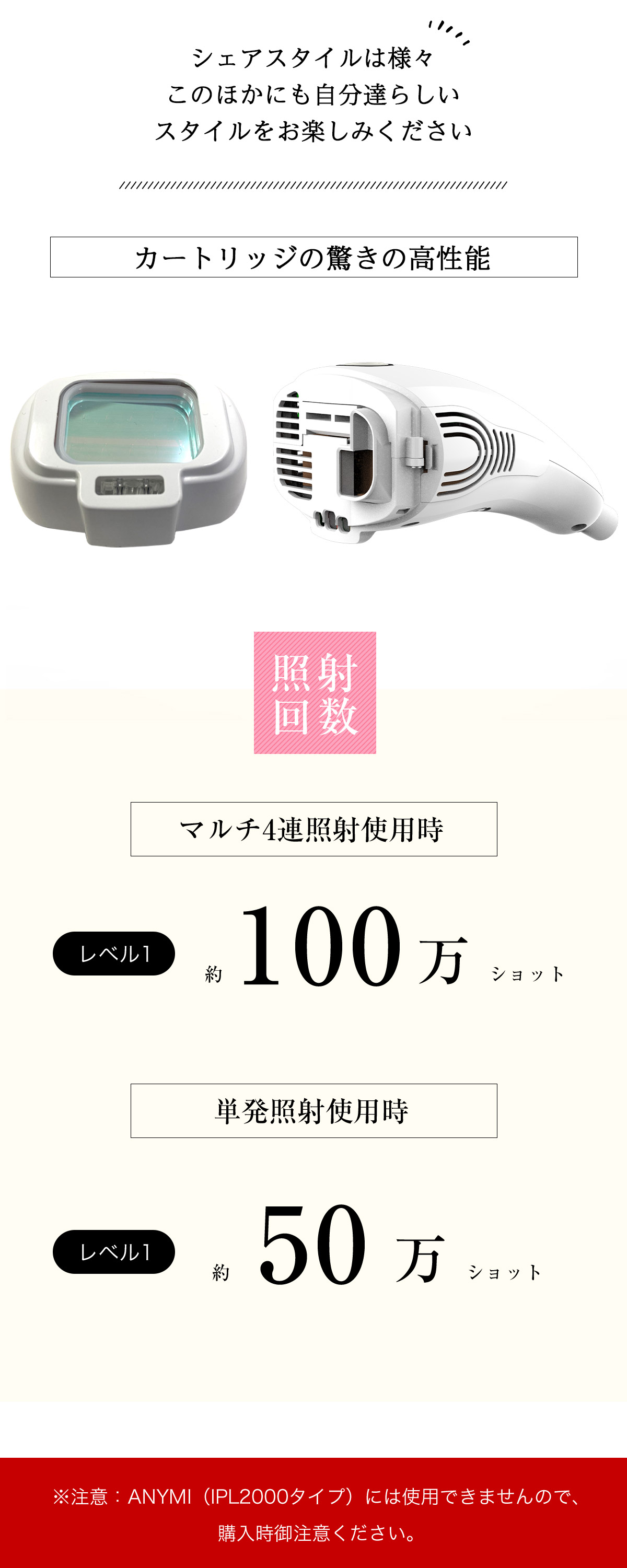 楽天市場】ANYMIプロフェッショナル脱毛器専用 交換用 脱毛