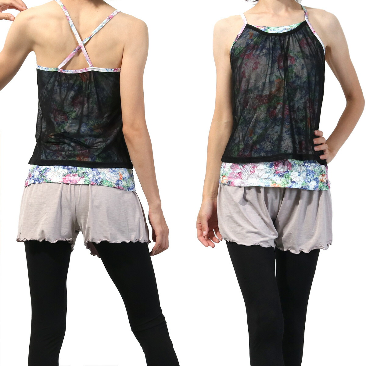 楽天市場】花柄（トップス｜ウェア）：ヨガ・ピラティス<スポーツ