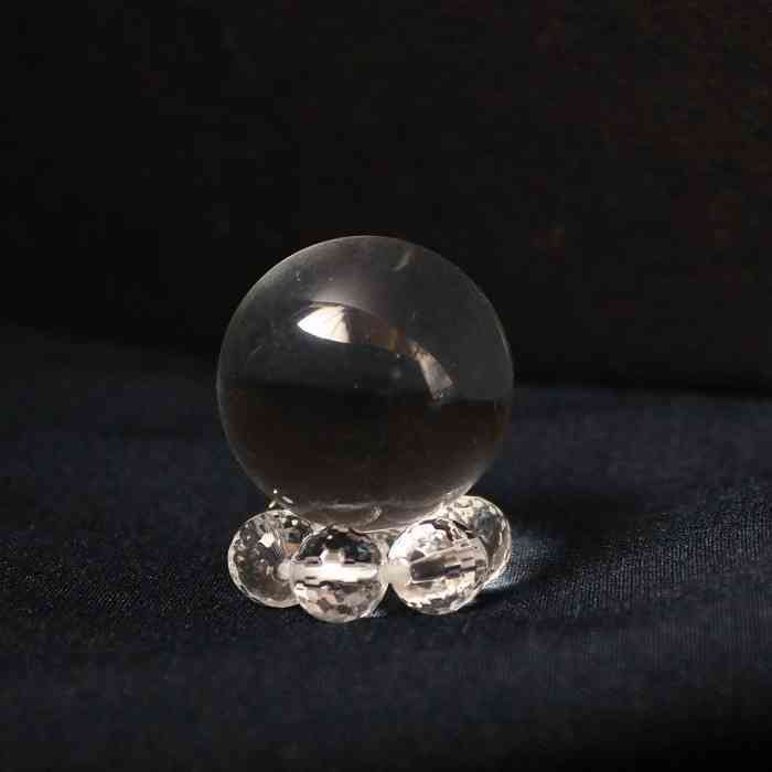 楽天市場】鑑別書付 天然 本水晶 丸玉 水晶 台座付 浄化 インテリア