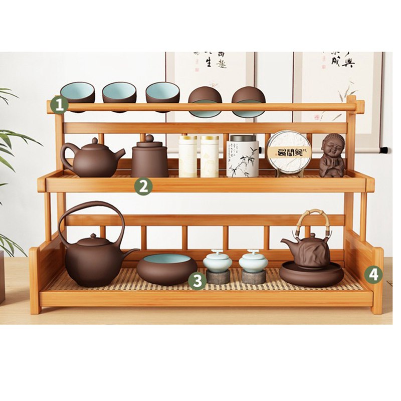 楽天市場】茶器収納トレー 木材 2段式 3段式 ウッド アンティーク珍品