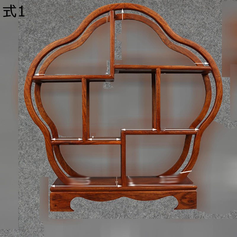 楽天市場】茶器収納棚 茶キャビネット 木製 円形 方形 花形 多重仕切り