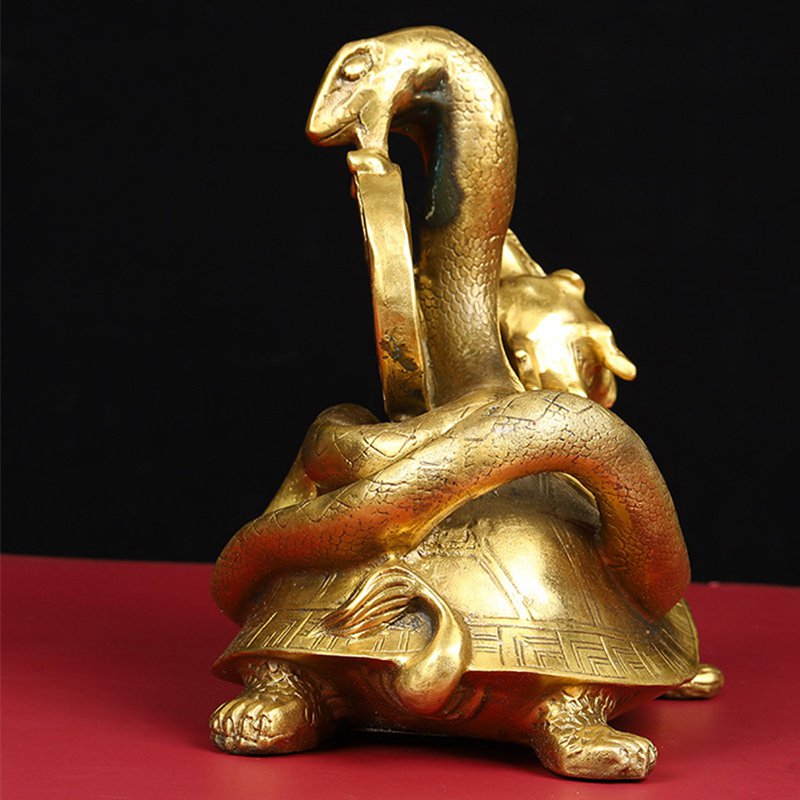 楽天市場】風水グッズ 四神獣 玄武 置物 銅製 霊獣 龍亀 ヘビ 金運