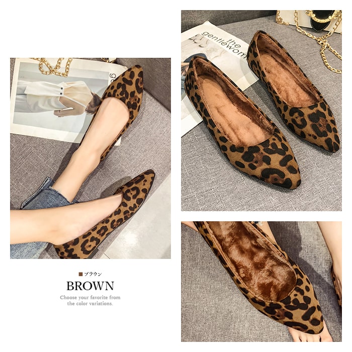 楽天市場】パンプス レディース ヒョウ柄 アニマル ファー レオパード