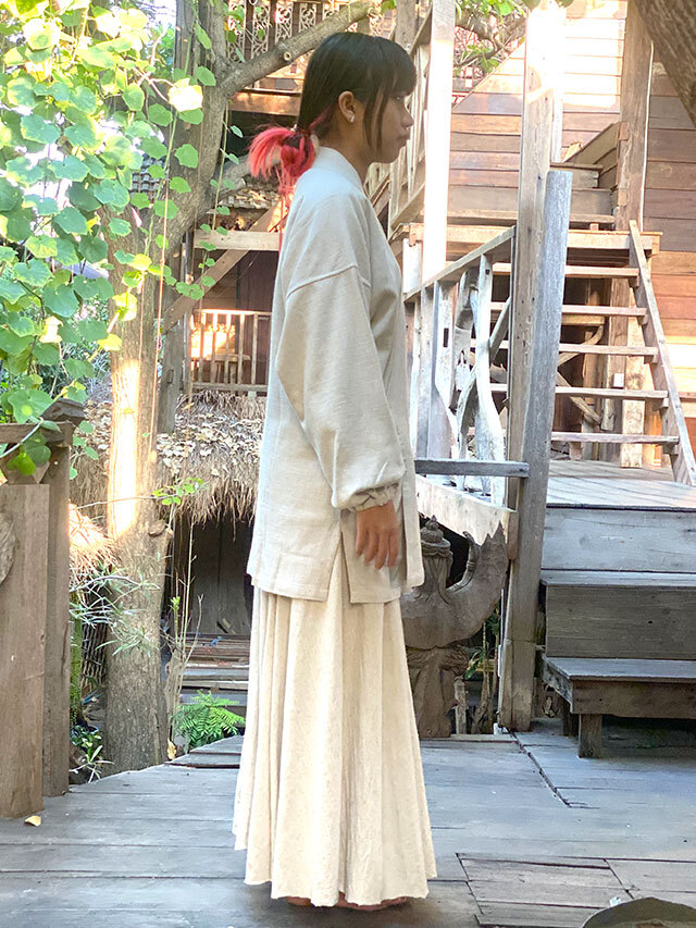 楽天市場】パヤカ asana ヘンプ100% 厚手 作務衣＜きなり＞レディース