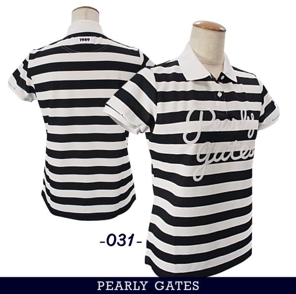 楽天市場】パーリーゲイツ ボーダー ポロシャツの通販