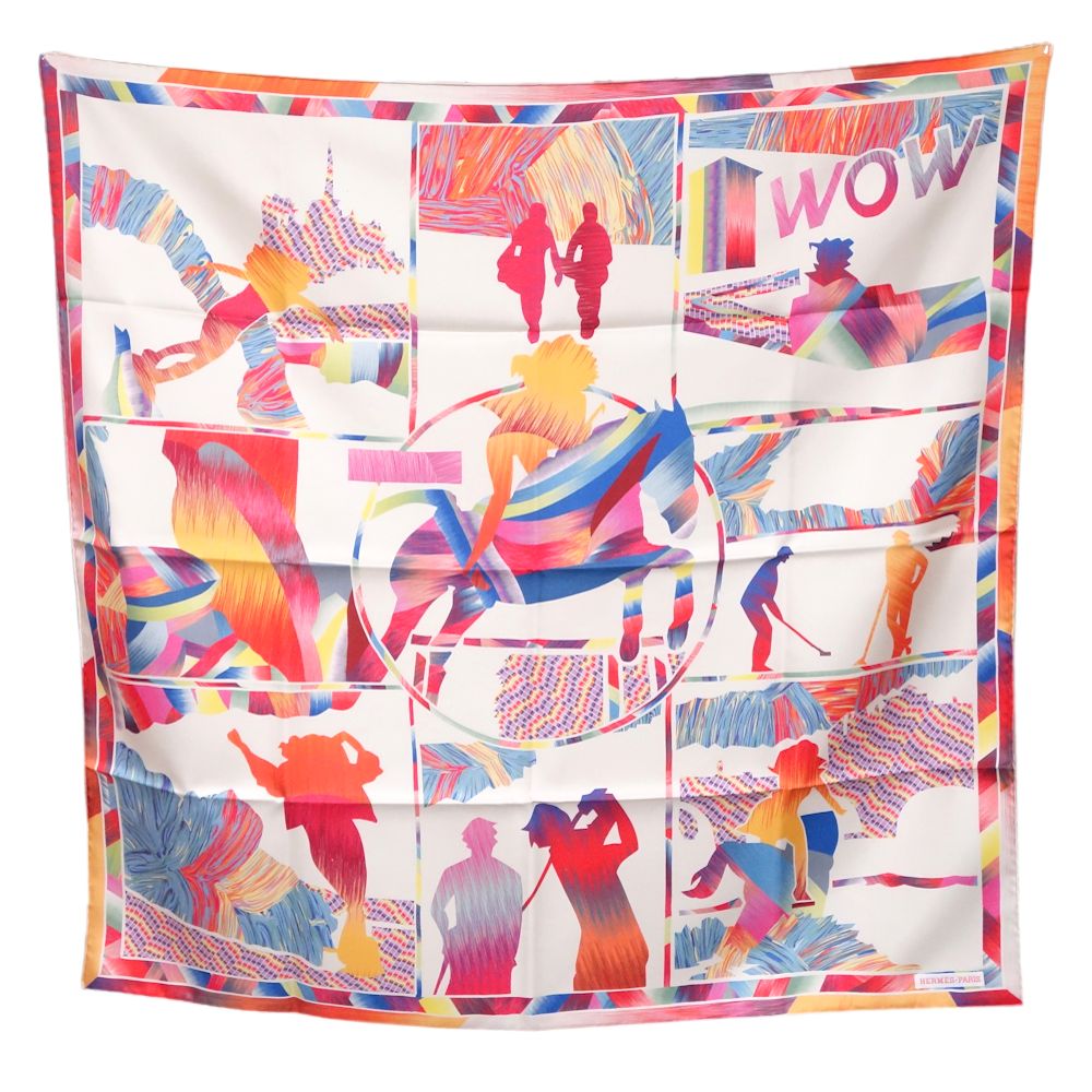 楽天市場】HERMES エルメス スカーフ カレ90 京都マーブル MARBLE SILK