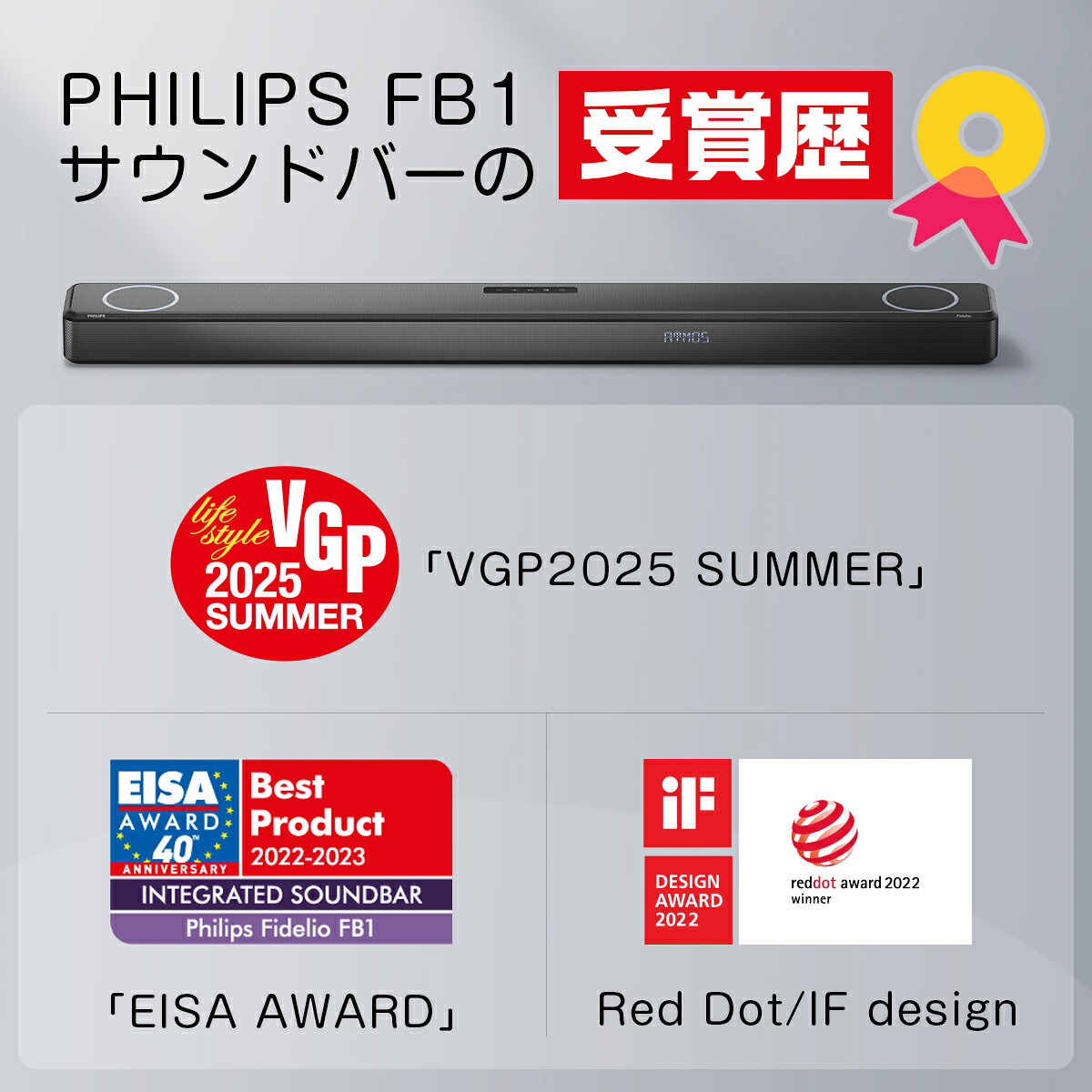 楽天市場】【VGP2025 SUMMER受賞】Philips サウンドバー テレビ