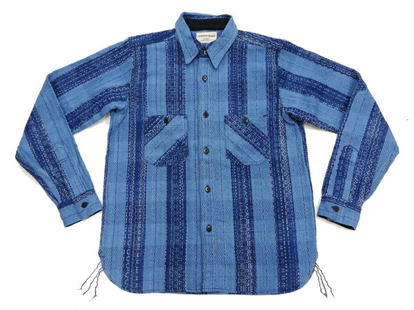 楽天市場】サムライジーンズ 長袖シャツ SKN24-01 雨絣ネルワーク