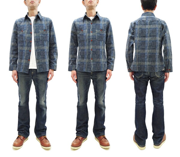 楽天市場】ステュディオ・ダ・ルチザン 長袖シャツ 5651 メンズ 刺し子