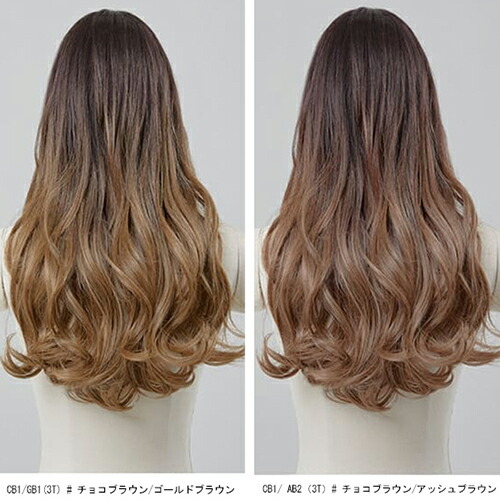 楽天市場】手植えフルウィッグ『手植えフルウィッグ) オンブレ