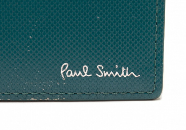 楽天市場】【中古】 ポールスミス Paul Smith ロゴレザー二つ折り長