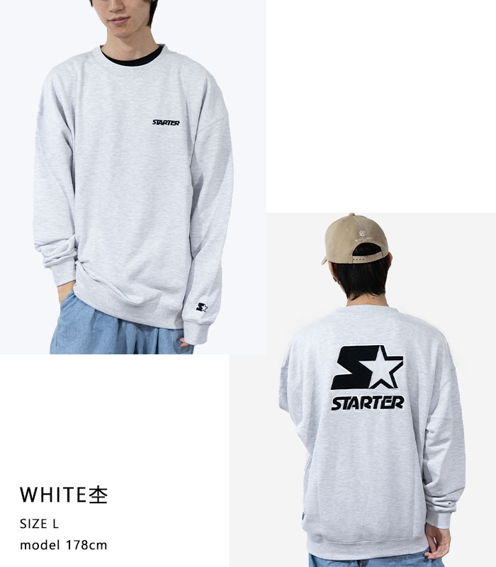 楽天市場】スターター トレーナー STARTER スウェット 裏毛 長袖