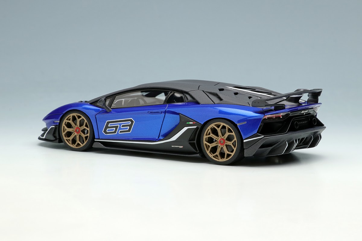 楽天市場】アイドロン 1/43 ランボルギーニ アヴェンタドール SVJ 63