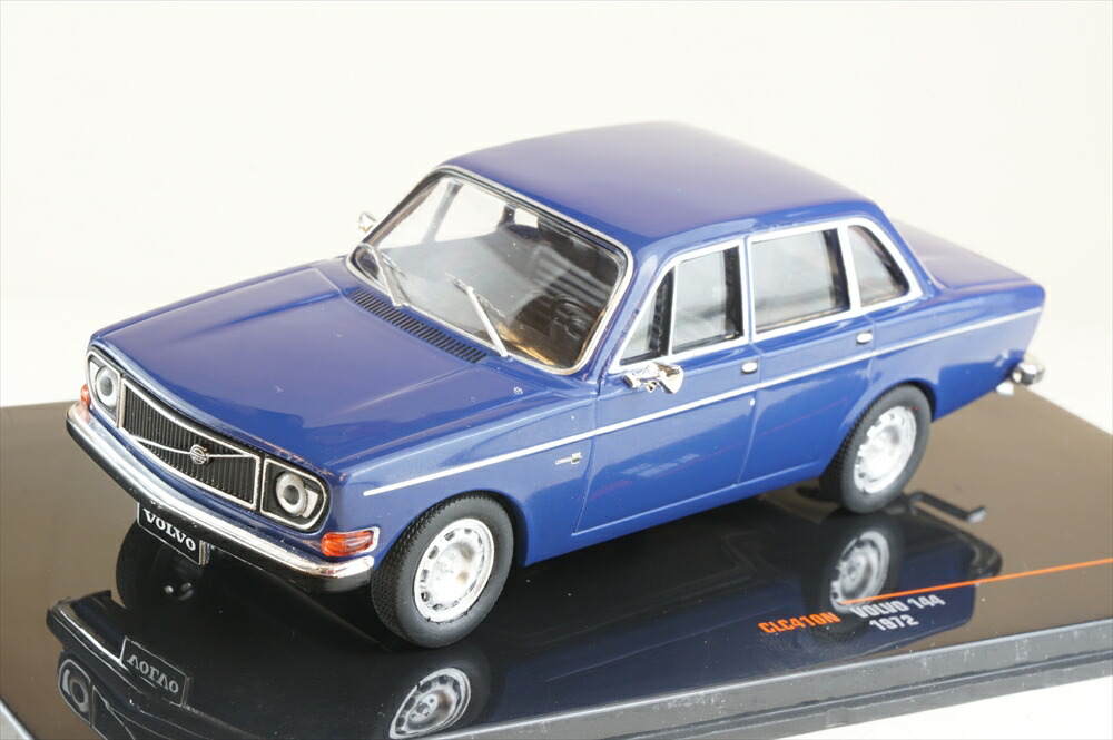 楽天市場】イクソ 1/43 ボルボ 144 1972 ダークブルー 完成品ミニカー