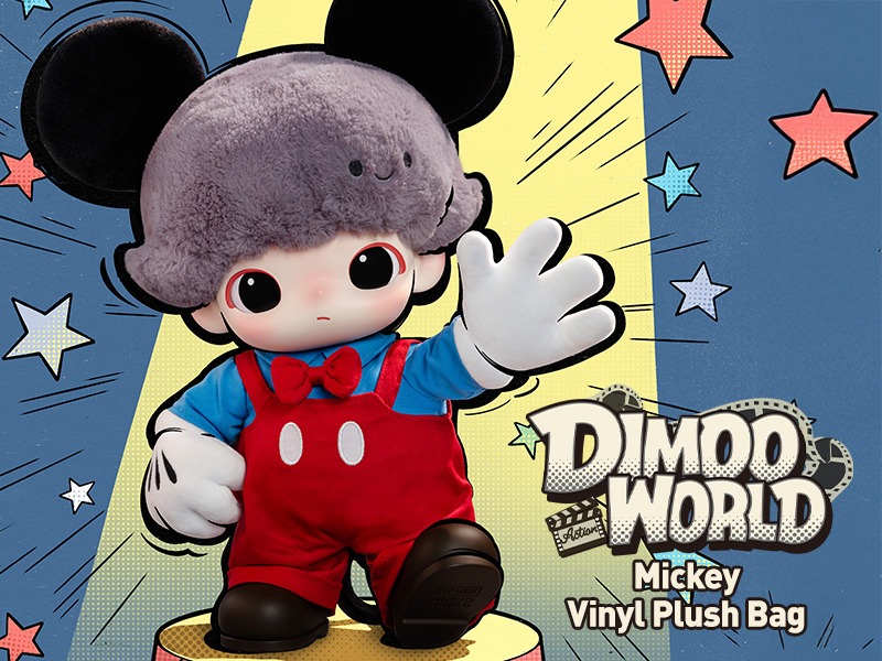 楽天市場】DIMOO WORLD × DISNEY Mickey ぬいぐるみバッグ : POP MART