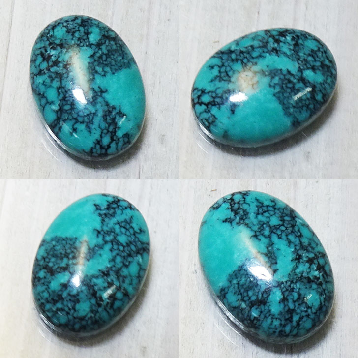 楽天市場】フェザーバングル ウェブ ターコイズ 13×18mm【受注製作