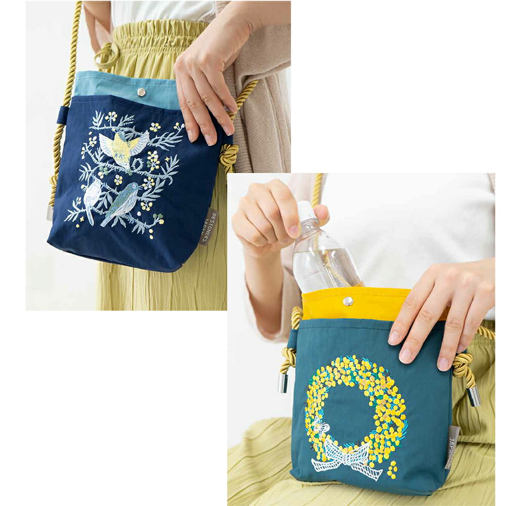 楽天市場】刺繍 ポシェットレディース 斜めがけ 軽量 縦長 肩掛け ミニ