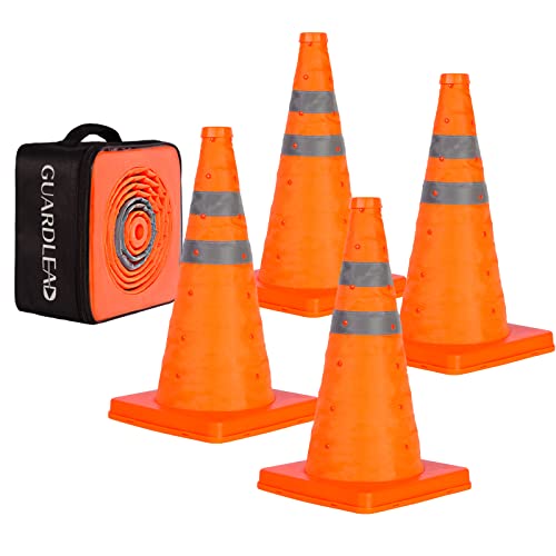 楽天市場】【送料無料】GUARDLEAD 折りたたみカラーコーン 高さ450mm