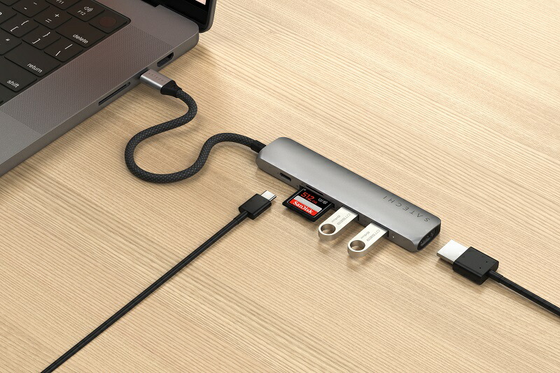 楽天市場】Satechi 6-in-1 USB-C Slim Multiport Adapter スリムマルチ