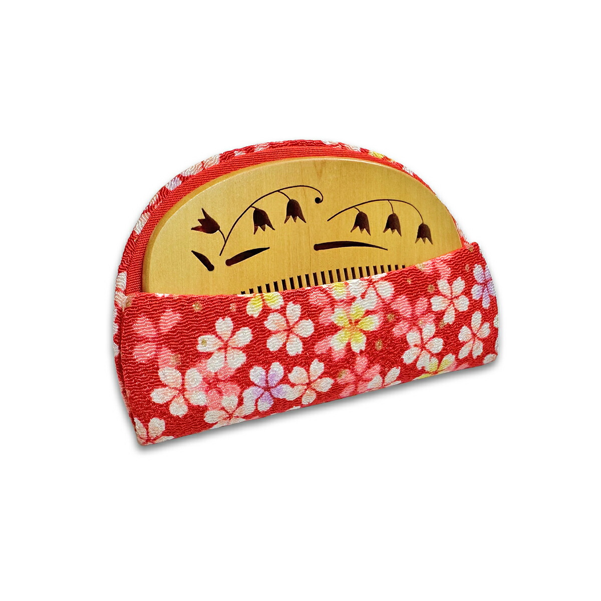 楽天市場】本つげ 上質仕上げ 半月（大） スズランの透かし彫り とかし