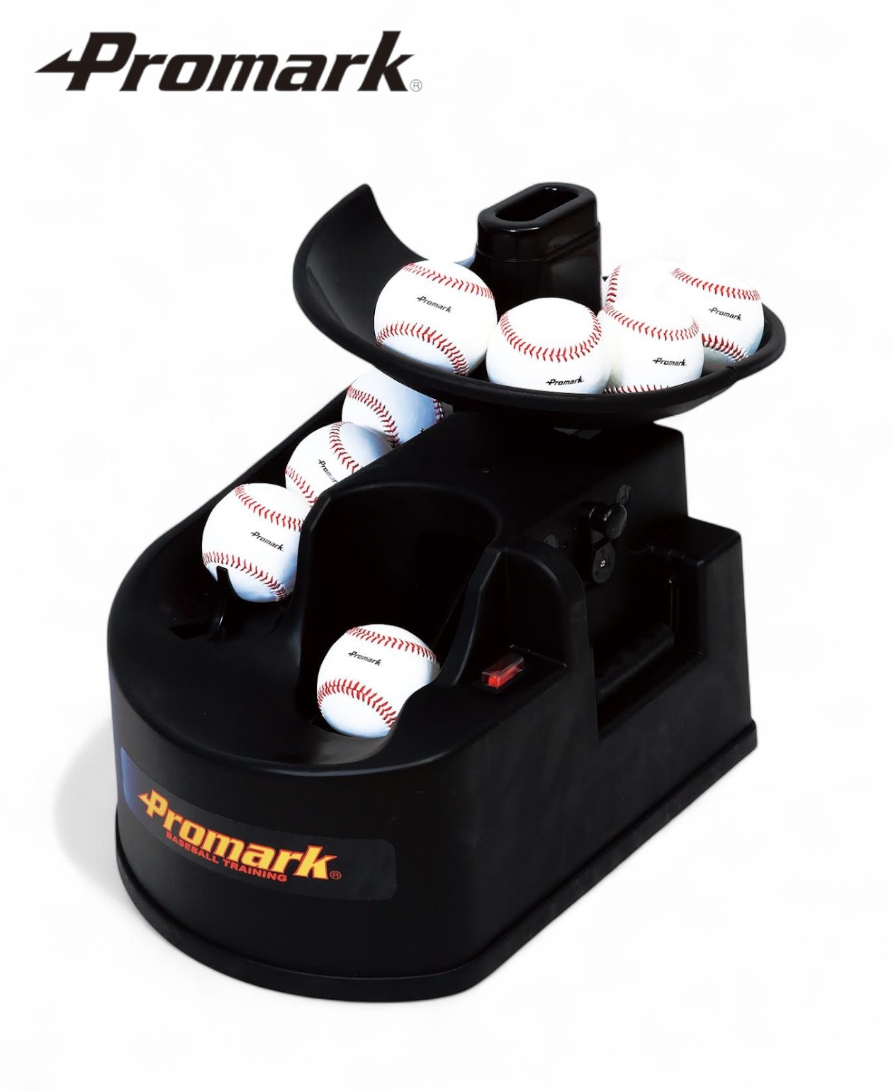 Promark トスマシン 野球練習用 追加トレーとボール付き Promark