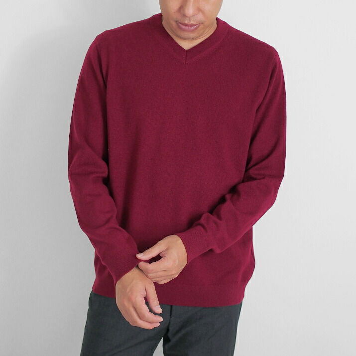 楽天市場】PRODIGAL カシミヤ 100％ メンズ セーター Vネック 日本製