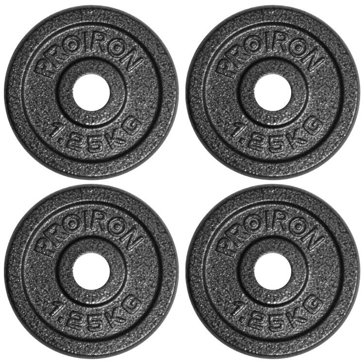 楽天市場】PROIRON アイアン ダンベル バーベル プレート 1.25kg×4