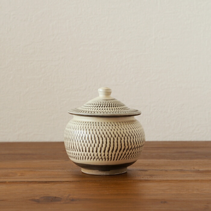 楽天市場】小鹿田焼 小袋窯 2合壺 飛びかんな / おんたやき おんた焼