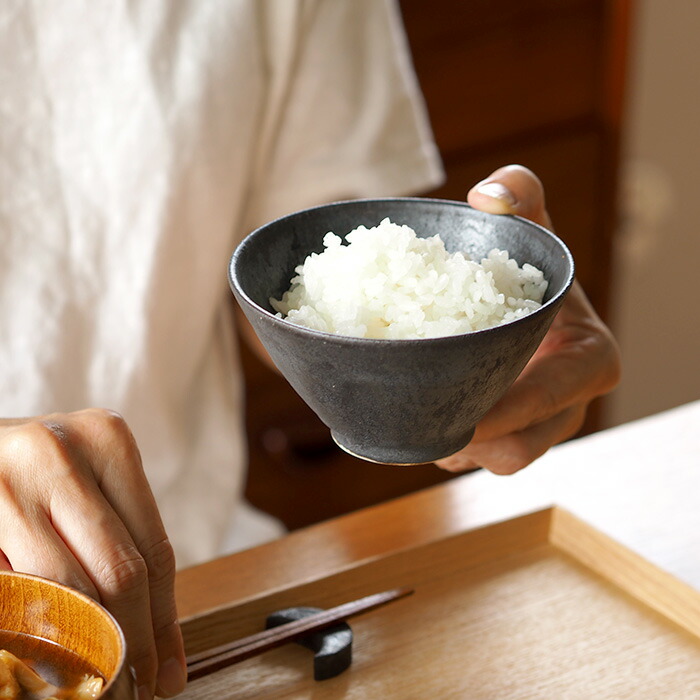 楽天市場】飯高幸作 飯碗 大 刷毛黒 / kousha ceramic works / 茶碗