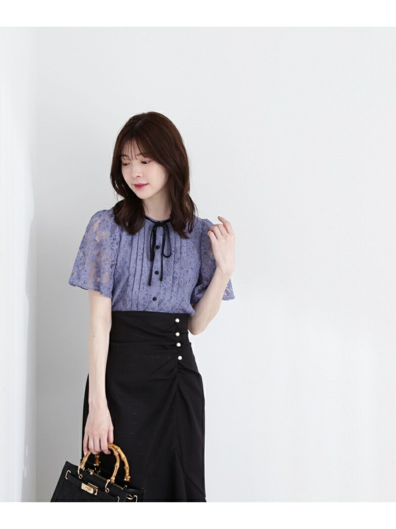 楽天市場】【SALE／10%OFF】フレアースリーブレースブラウス