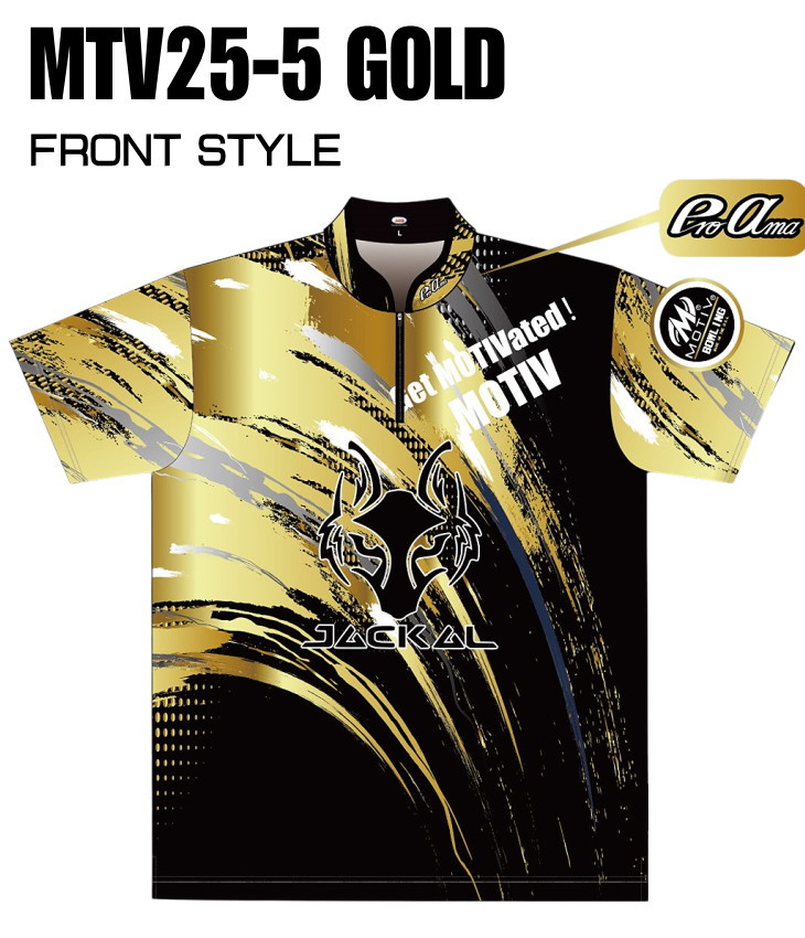 楽天市場】ABS モーティブ ボウリングウェア MTV25-5 ゴールド ネーム