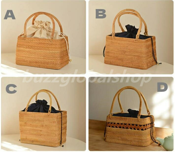 楽天市場】かごバッグ 編みかご スクエア型 かごバッグ ハンドバッグ