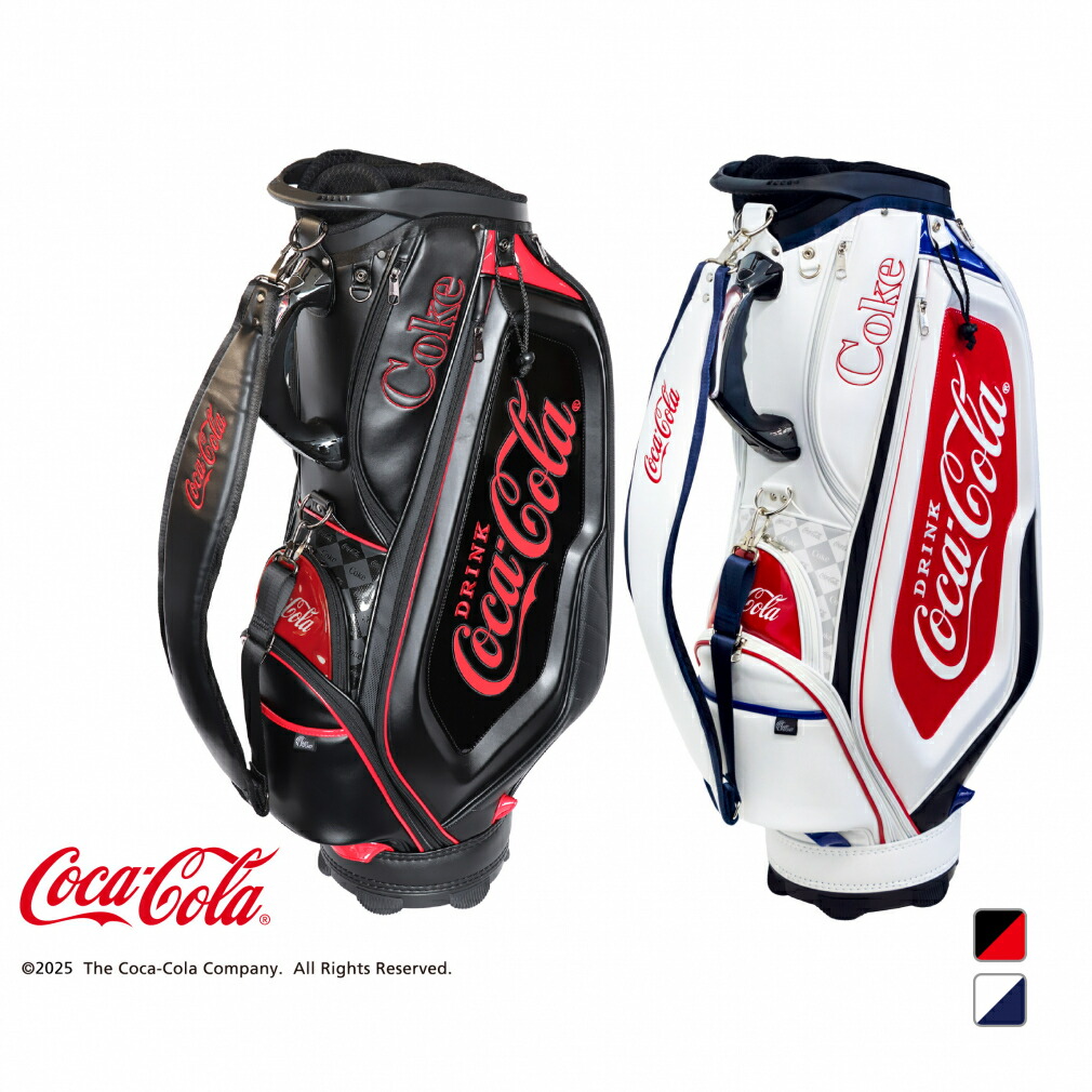 楽天市場】コカ・コーラ キャディバッグ 9型 (CC-0B1004CB) メンズ