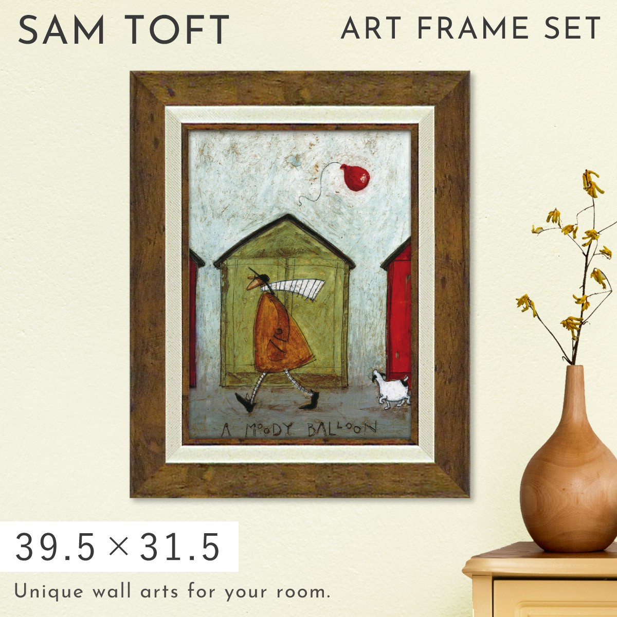 楽天市場】サムトフト 絵画 犬 アート 39.5×31.5cm 【ムーディーな