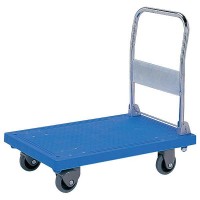 楽天市場】台車 ( 折りたたみ ) ブルー 倉庫 搬送 工場 日本製