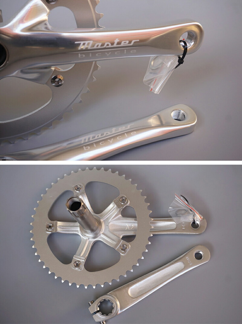 楽天市場】ピスト用 クランク BCD130/48T 165mm/170mm チェーン