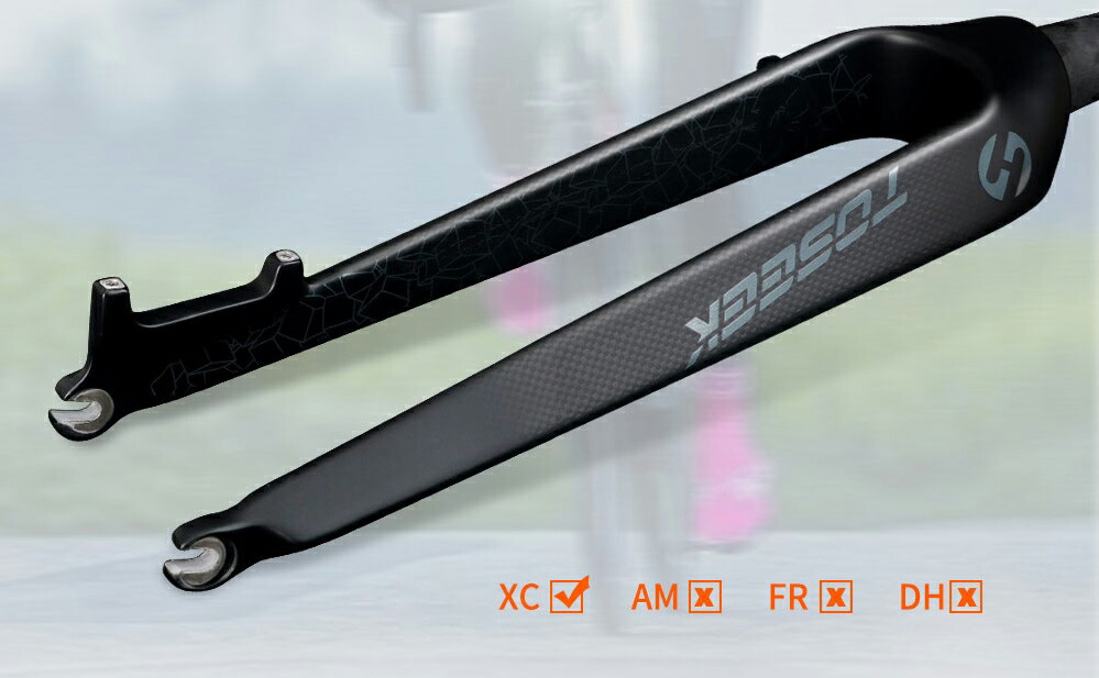 楽天市場】TOSEEKディスクブレーキフォーク カーボンフォーク 26インチ