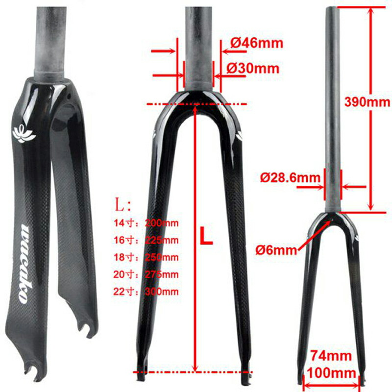 楽天市場】wacako小径車フォーク 折りたたみ自転車フォーク カーボン