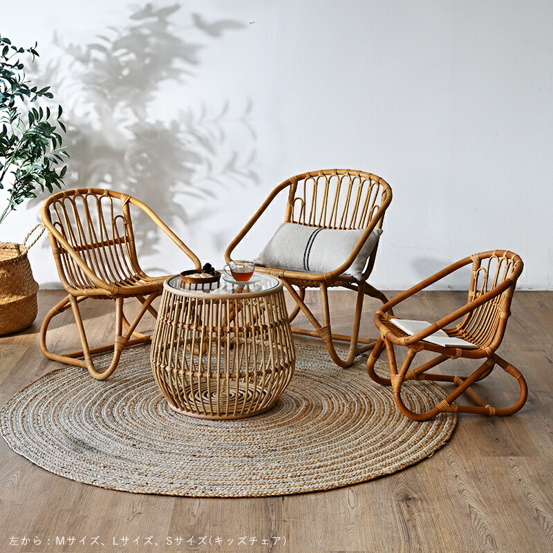 楽天市場】ラタンチェア皮付きラタン アジアン ラタン チェア