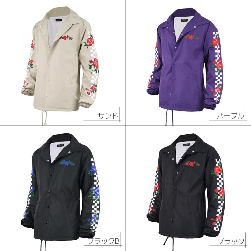 楽天市場】コーチジャケット メンズ 花柄 ナイロンジャケット ウインド